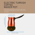 Electric Turkish Coffee Maker, Premium Quality Stainless Steel, Travel Size, Fast Boil for Arabic & Greek Coffee