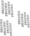 Holibanna 12 Pcs Bed Replacement Connectors, Hinge Hardware for Furniture Repair, Bed Rail Hanger Accessories