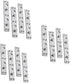 Holibanna 12 Pcs Bed Replacement Connectors, Hinge Hardware for Furniture Repair, Bed Rail Hanger Accessories