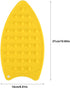 Silicone Iron Hot Protection Rest Pad Mat - Safe Surface Iron Stand Mat for Ironing (Yellow, 27 x 14 x 0.7cm)