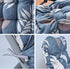 Moonase 67 Inch Patio Lounge Chair Cushion, Indoor/Outdoor Floral Printed Lounger Cushions with Ties and Top Cover