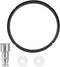 uxcell Pressure Cooker Float Valve Kit, 1 Set Black Steam Sealing Rings Silicone Gasket for 5/6QT Pressure Cooker