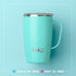 18oz Swig Life Travel Mug, Insulated Tumbler with Handle and Lid, Cup Holder Friendly, Dishwasher Safe, Stainless