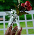 Brccee AC Angel Hanging Glass Flower Vase, Hydroponic Plant Flower Vase for Office (S)