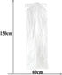 Pack of 50 Transparent Garment Bags, Clothing Cover, Gown and Dress Storage Bag (60 × 150 cm)