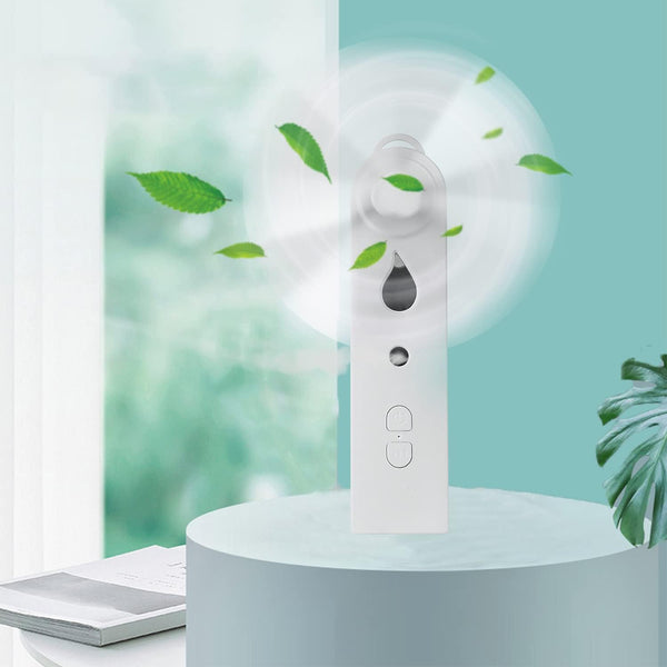 Mini Handheld Fan, USB Misting Fan, Rechargeable Portable Pocket Desk Fan for Office, Home, School, Camping (2 Speeds)
