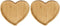 PRETYZOOM Heart Shaped Cutting Board, 2pcs Bamboo Serving Board for Valentines Day Cheese Platter Tray