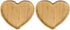 PRETYZOOM Heart Shaped Cutting Board, 2pcs Bamboo Serving Board for Valentines Day Cheese Platter Tray