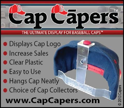 Baseball Cap Display Wall Mounted Hat Rack for Storage & Organization, Great for Collectors