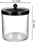 50oz SheeChung Large Plastic Apothecary Jar with Black Stainless Steel Lid - Shatterproof Laundry Pods Container