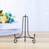 Iron Display Stand (2 Pack) - Black Iron Easel Plate for Photo Holder, Displays Cookbooks, Plates, Tablets, Art 6 Inch
