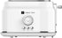 CULINARY CHEF 2 Slice Toaster - Retro Style, Wide Slot for Bread, 5 Adjustable Toast Settings, White