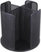 Rotatable Cup and Lid Organizer Box, 4 Compartments for Paper Cup Storage, Black