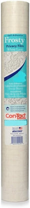 Con-Tact Brand 18'' x 9' Frosty White Lace Self-Adhesive Shelf Liner, Clear Covering, Privacy Film