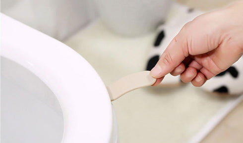 Daycount 4-Pack Toilet Cover Extractor Lid Lifter Holder - Self Adhesive Toilet Lid Protector
