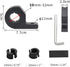 Light Bar Mounts, 2 PCS UTV Motorcycle Mounting Bracket for 0.75"/1"/1.25" Roll Cage Bull Bar