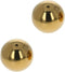 Yinpecly 50mm Dia Gazing Ball, 201 Stainless Steel Metal Balls, Polished Shiny Sphere for Home and Garden, Gold 2Pcs