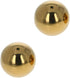 Yinpecly 50mm Dia Gazing Ball, 201 Stainless Steel Metal Balls, Polished Shiny Sphere for Home and Garden, Gold 2Pcs