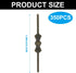 Murtenze 350Pcs (33mm Chandelier Connectors Clips Pins - Chandelier Replacements for Fastening Crystals Parts Bronze)