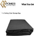 20x12x39inch POMER Folding Chair Storage Bag for Plastic, Resin, and Wood Folding Chairs Waterproof Chair Cover