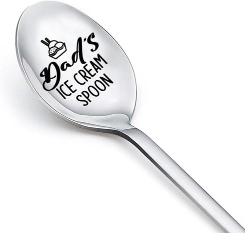 Dad's Ice Cream Spoon Gifts for Dad from Daughter & Son - Father's Day Gift for Ice Cream Lovers