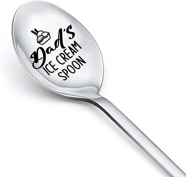 Dad's Ice Cream Spoon Gifts for Dad from Daughter & Son - Father's Day Gift for Ice Cream Lovers