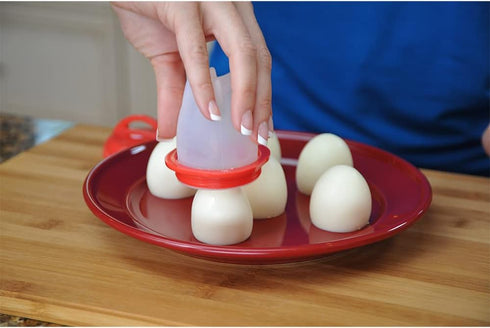 Egglettes Egg Cooker - Hard Boiled Eggs without Shell, Includes 4 Egg Cups