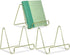 BANBERRY DESIGNS 6" H Wire Easel Display Stand Plate Holders - Set of 3 Smooth Plated Brass Metal