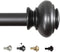 H.VERSAILTEX Adjustable Window Curtain Rods, 28 to 48 Inches, 3/4 Inch Diameter, Pewter, Classic Finials