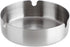 Juvale 5 Pack Stainless Steel Ashtrays - Round Patio Ashtray for Cigarettes, Indoor & Outdoor Use