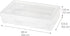 IRIS USA Pencil Case Plastic Pouch Box Storage Organizer, 10-Pack, Clear, for Beads, Pens, Art Supplies