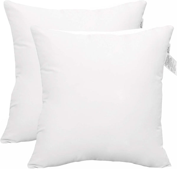 ACCENTHOME Accent Home Cushion Filler (White - 16"x16" 2 Pc Pack)