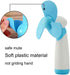 JDYYICZ Mini Handheld Fan Personal Fan Battery Soft Foam Blades Powered for Home and Travel (Blue 1pcs) by JDYYICZ