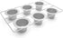 Fox Run 6 Cup Popover, Yorkshire Pudding and Cupcake Pan, Stainless Steel