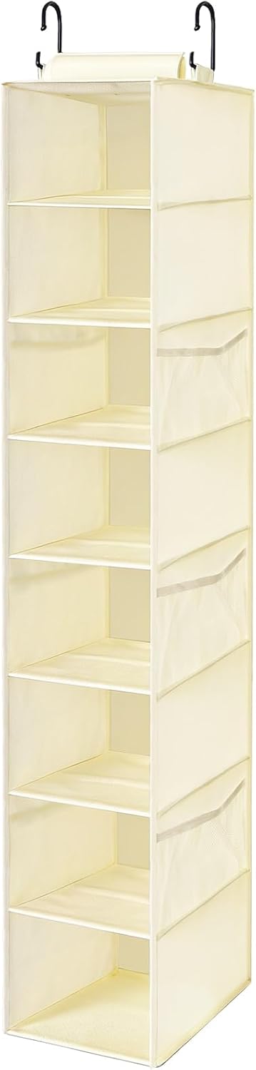 Closet 8 VERONLY Hanging Shoe Organizer for with Shelves,Mesh Pockets-Wider Hanging Shelves for Shoes,Clothes,Hats