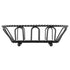 G.E.T. 4-33453 Black Oblong Braided Rim Metal Wire Basket, Iron Powder Coated, Oval Shape