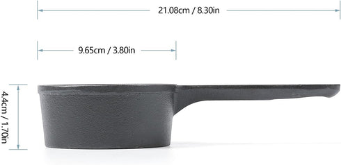 DIA.3.8inch Cast Iron Melting Pot Pre-Seasoned Sauce Pan… by HAWOK