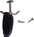 4 PCS Zinc Alloy Double Prong Ceiling Hook, Heavy Duty Coat Hook, Mug Hooks for Bathroom Kitchen Garage