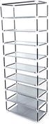 GREEF 10 30 Closet, Tier Pairs Shoe Rack with Dustproof Cover Large Shoe Storage Organizer Cabinet for Bedroom