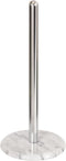 Creative Home Natural Marble Base Paper Towel Holder Countertop, Stable Roll Dispenser