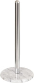 Creative Home Natural Marble Base Paper Towel Holder Countertop, Stable Roll Dispenser