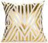 TAOSON Pack 4,Gold 18 18 Inch S01414 of Geometric Home Decorative Throw Pillow Covers Gold Foil Pillow Covers Square