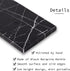 Marble Candle Plate, Decorative Small Tray for Pillar Candle Holder, Black Coasters for Home Decor