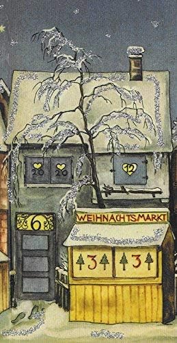Sellmer Little Town from 1946 Advent Calendar