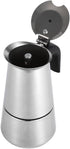 Yosoo Coffee Maker Pot, 100ml/200ml/300ml/450ml Stainless Steel Pot Espresso Coffee Maker for Home Office Use,