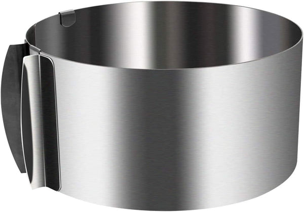 Adjustable Cake Ring 6 to 12 Inch, Stainless Steel Round Mousse Mould Ring Bakeware Tools for Cake Decorating
