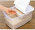 JapanBargain 1825 - Lot of 2 Japanese Rice Storage Containers, 11 LBS, Made in Japan
