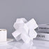 XMGZQ White Knot Statue for Coffee Table Decor,Modern Minimalist Geometric Knot Sculpture and Figurines,Abstract Art