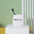 LEETOYI Porcelain Toothbrush Holder for Bathroom Vanity and Countertop, Easy to Clean Brushing Holder (White)