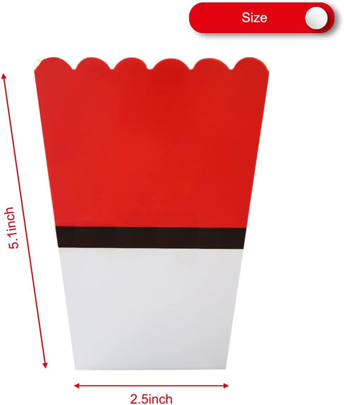 12Pcs Cartoon Animation Party Supplies, Birthday Party Decorations, Cartoon Animation Popcorn Box